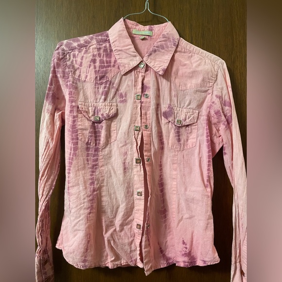 Pink and purple button down shirt - Picture 1 of 3
